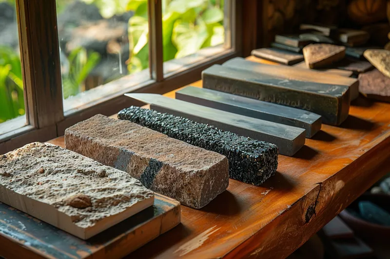 tipos de piedras para afilar cuchillos